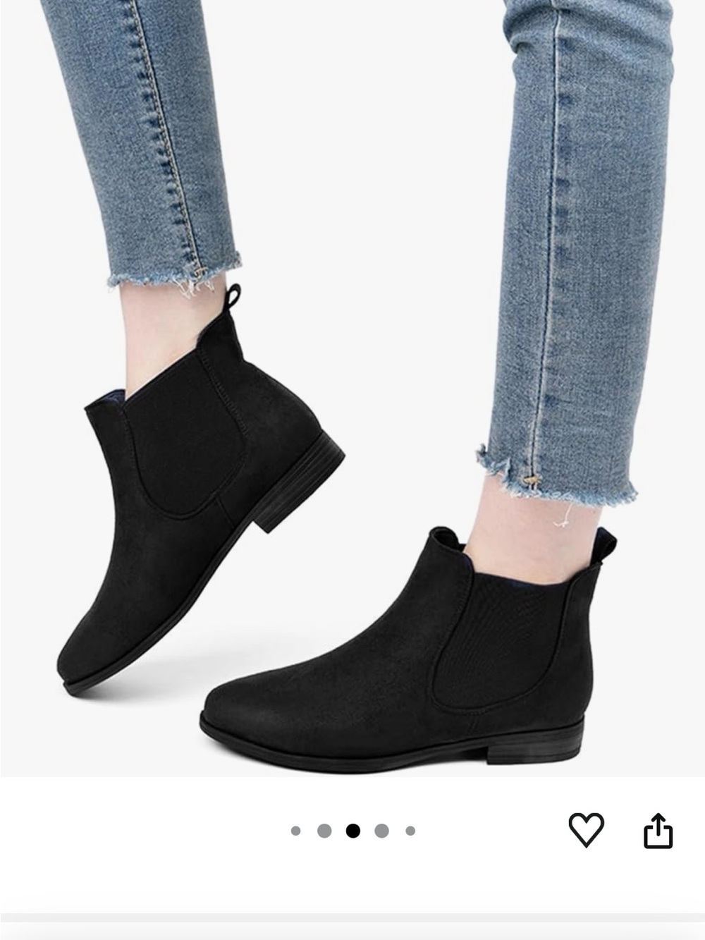 Black Suede Chelsea Boots